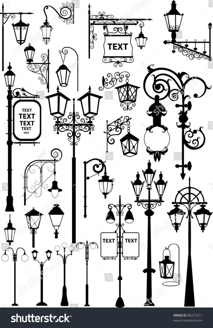 Стилизация уличных фонарей