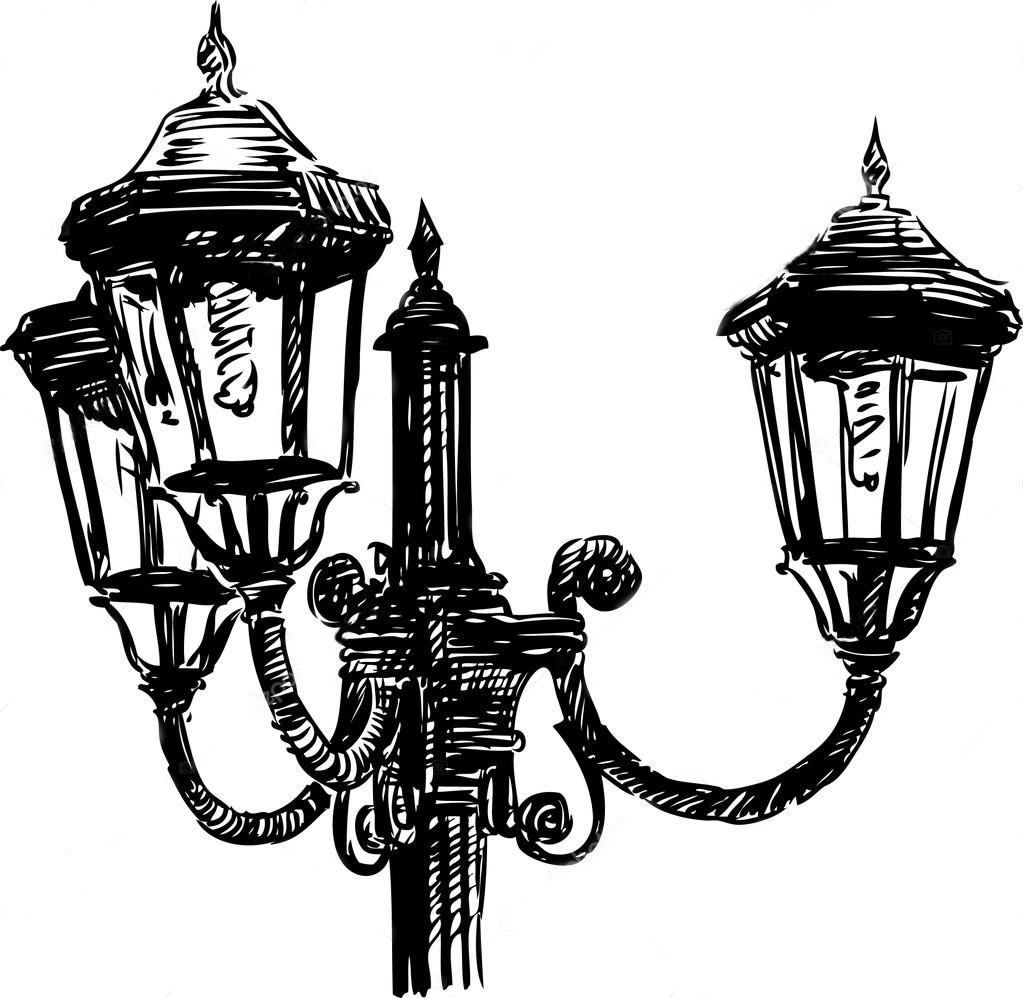 Винтажный фонарь вектор