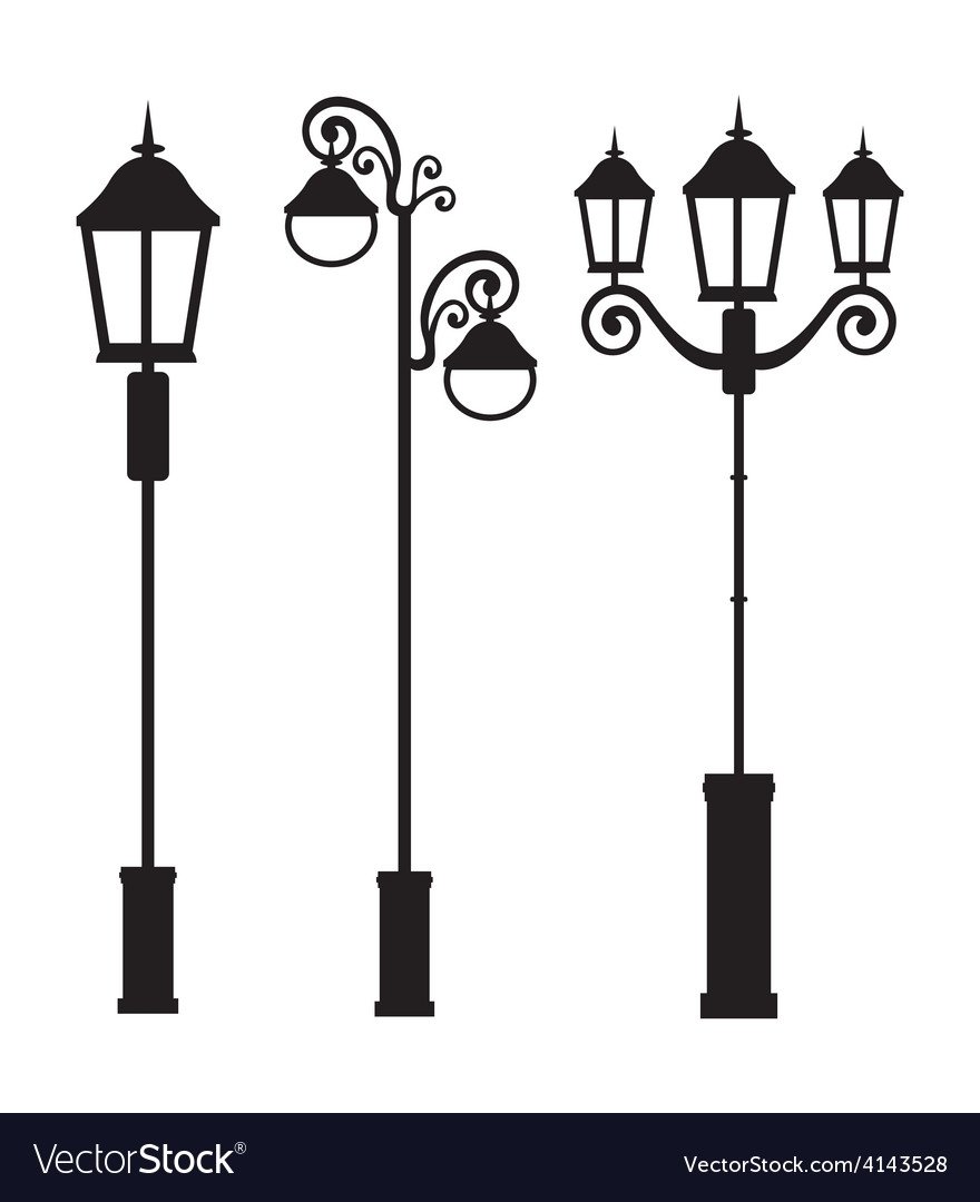 Уличное освещение вектор