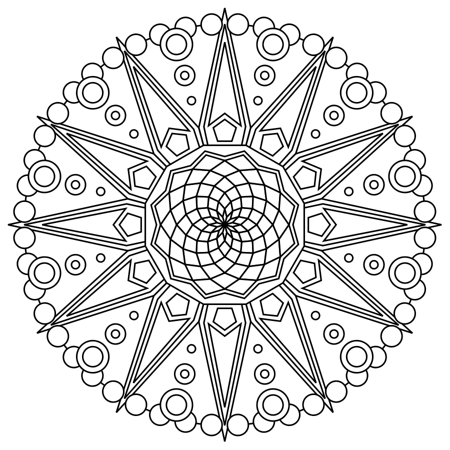 Фракталы для раскрашивания