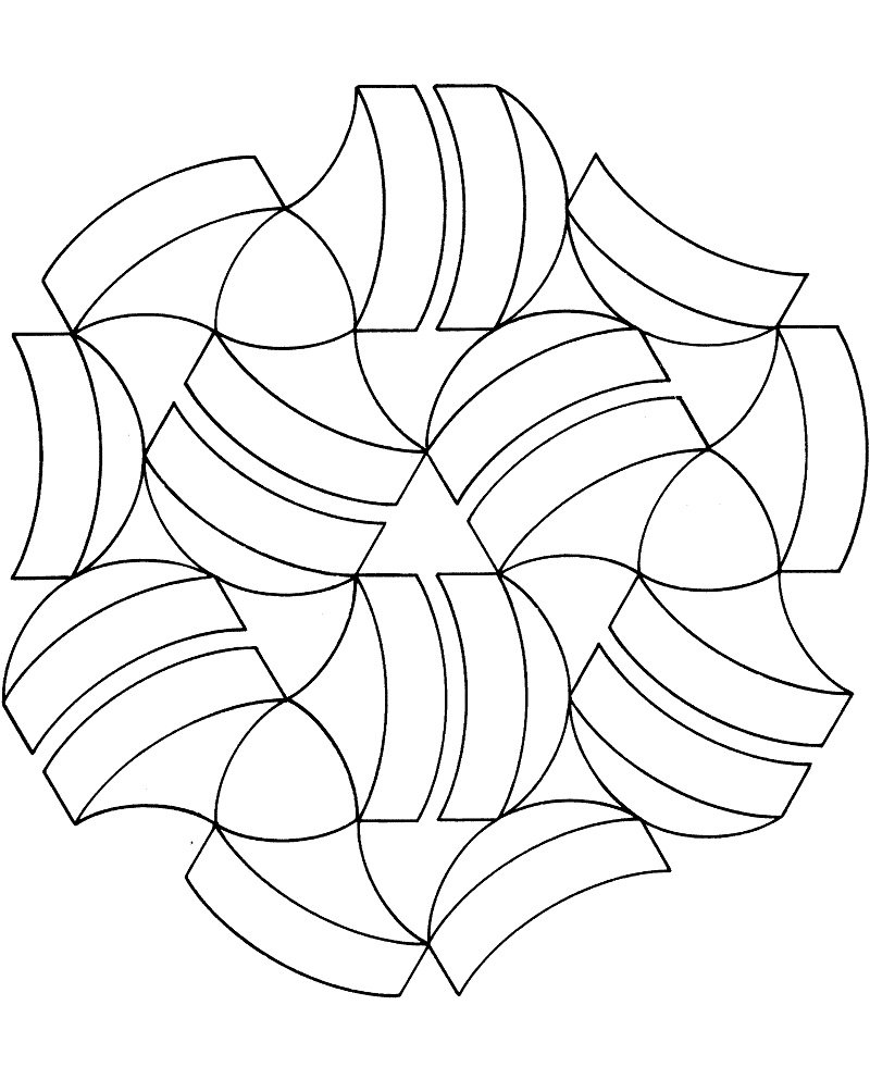 Раскраска абстракция