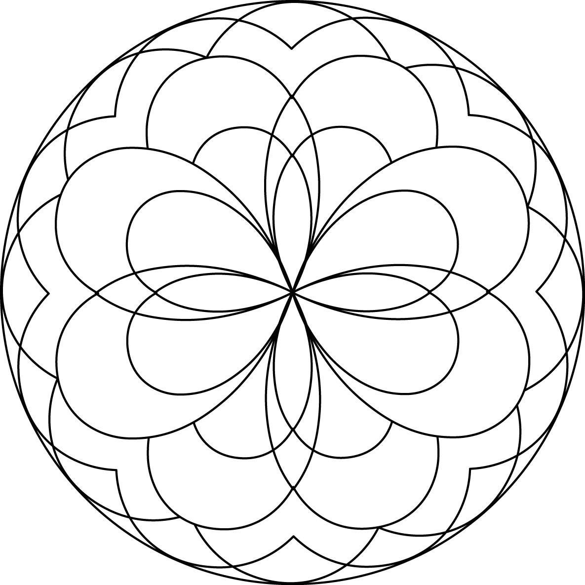 Мандала для раскрашивания для детей