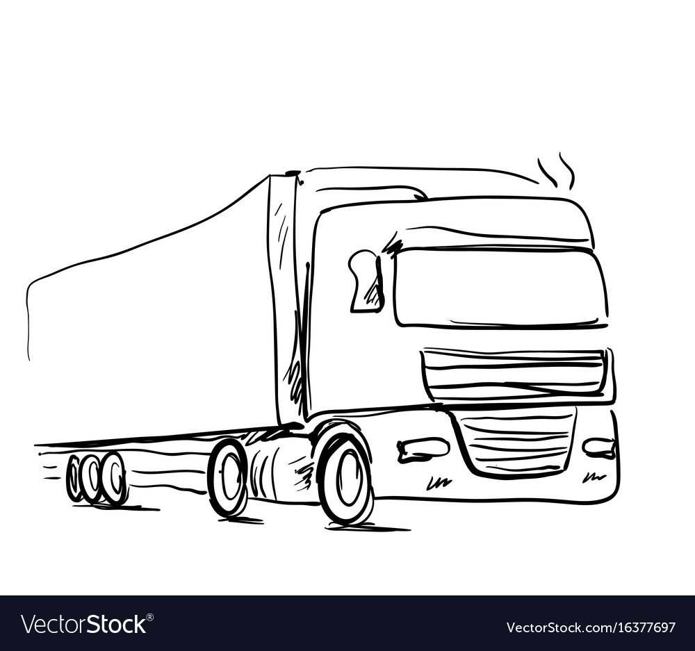 Грузовик магнит раскраска