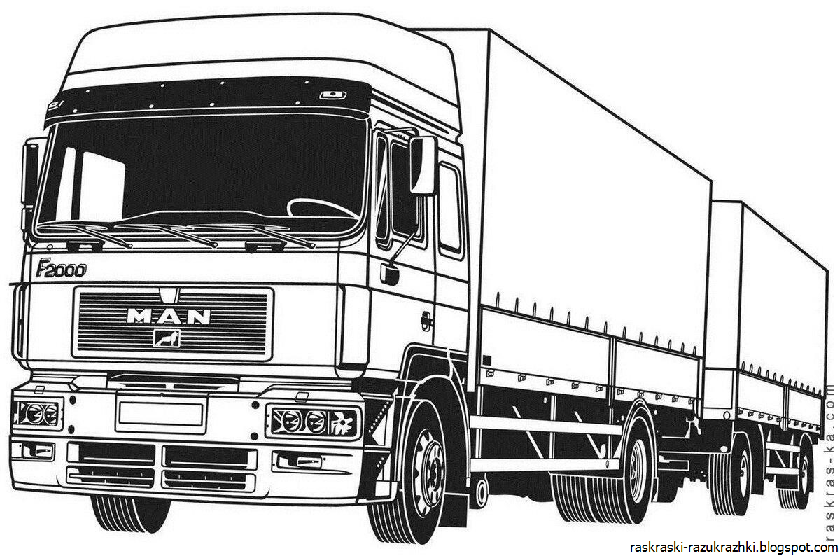 Ман машина грузовая сбоку
