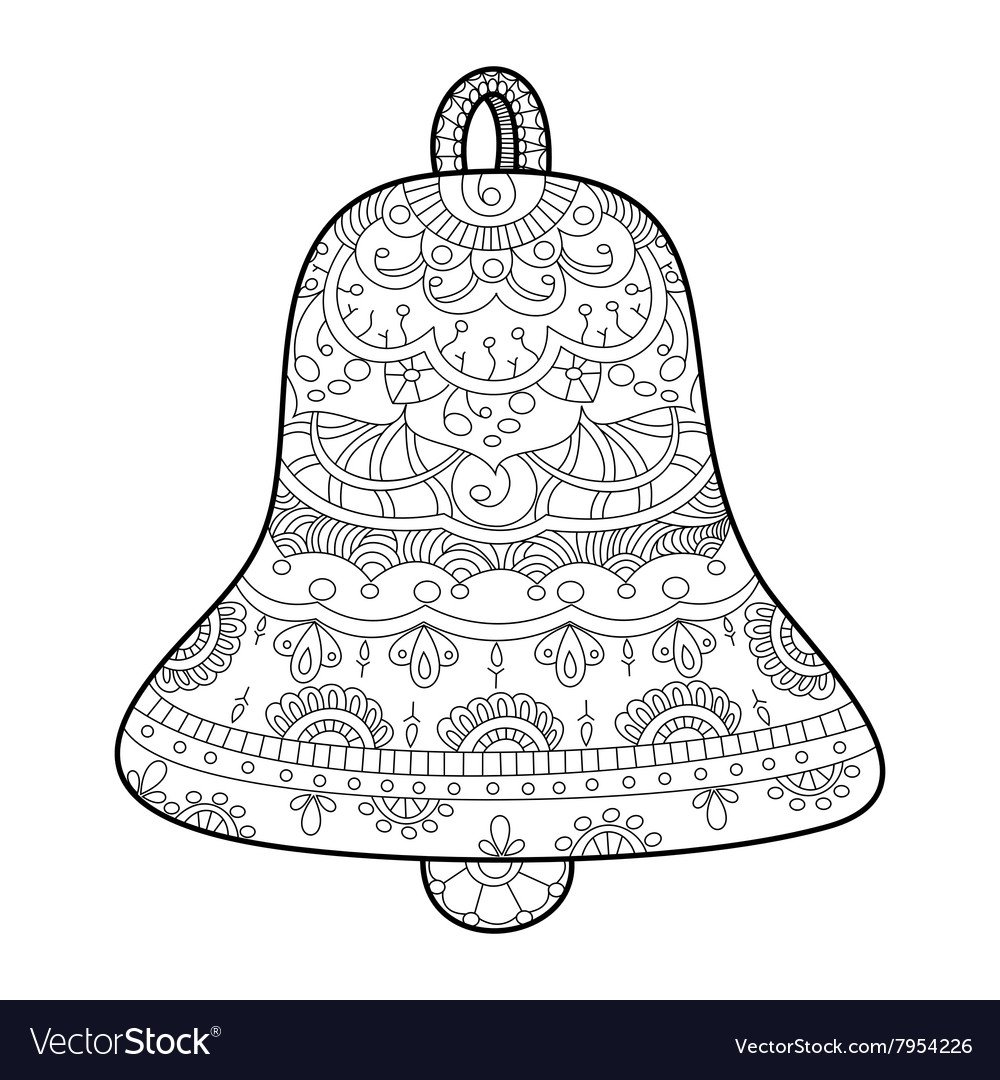 Колокол раскраска