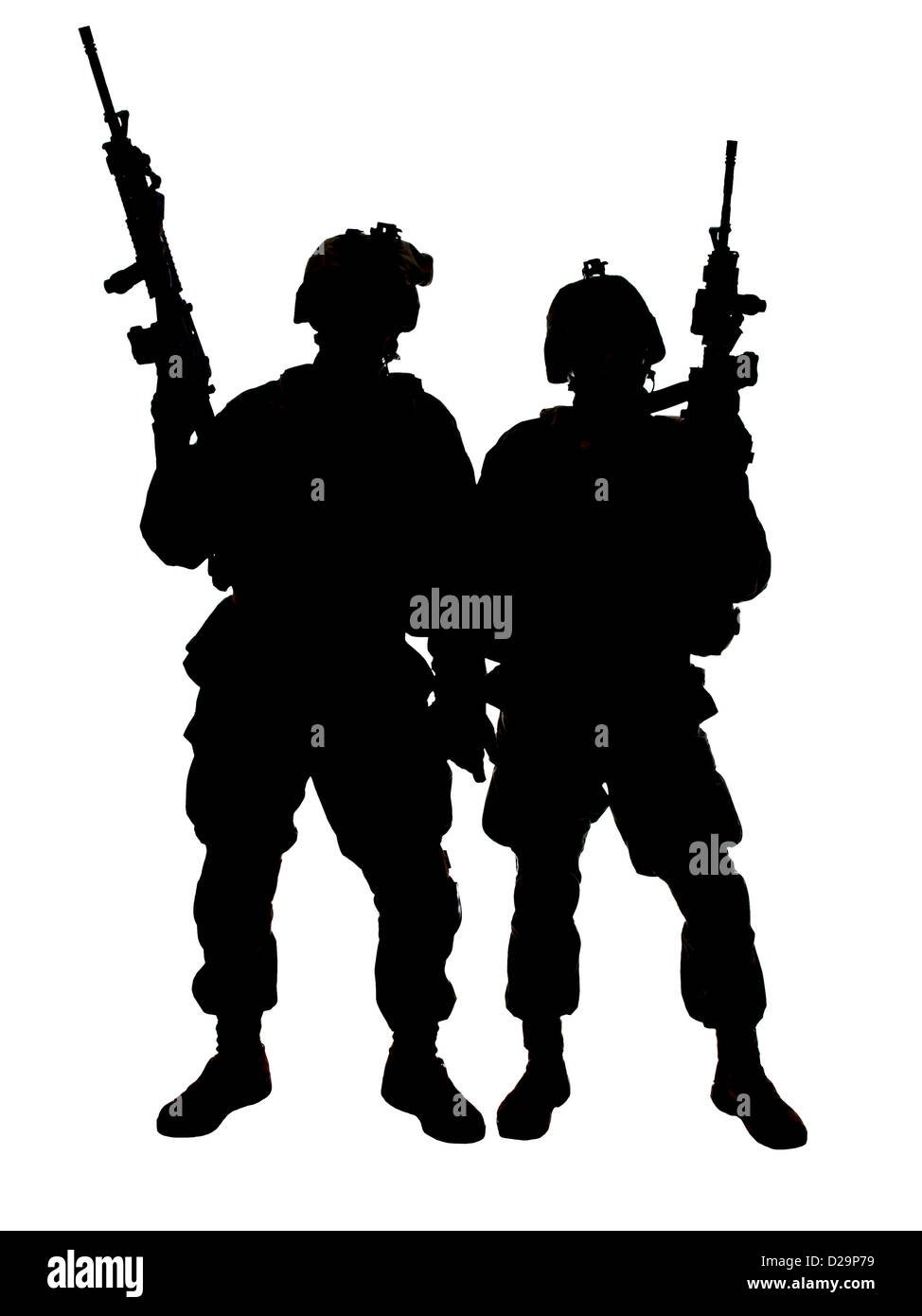 Силуэт спецназовца