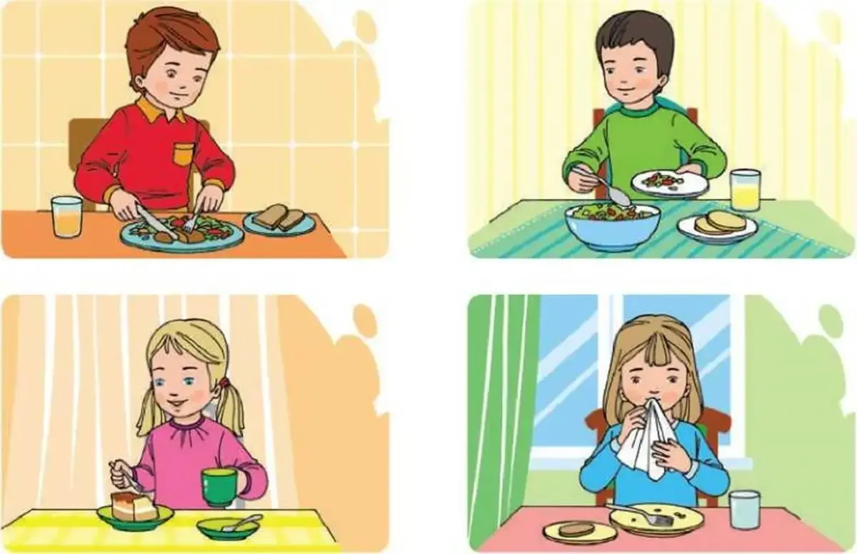 Поведение за столом для детей