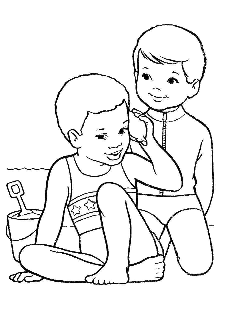 Плакат раскраска для мальчиков