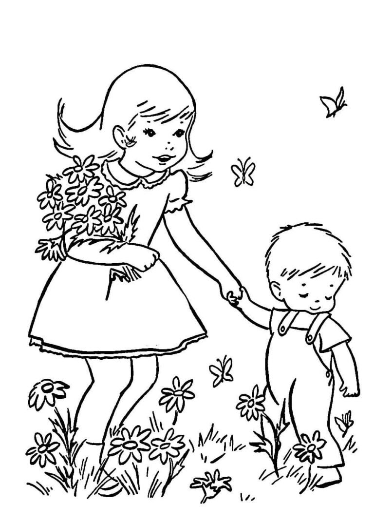 Раскраски для девочек и мальчиков