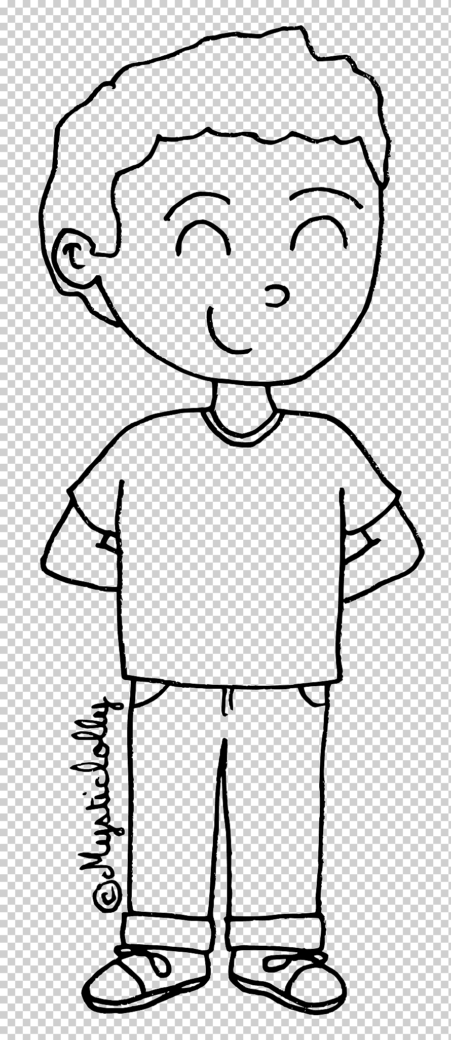 Портрет мальчика карандашом