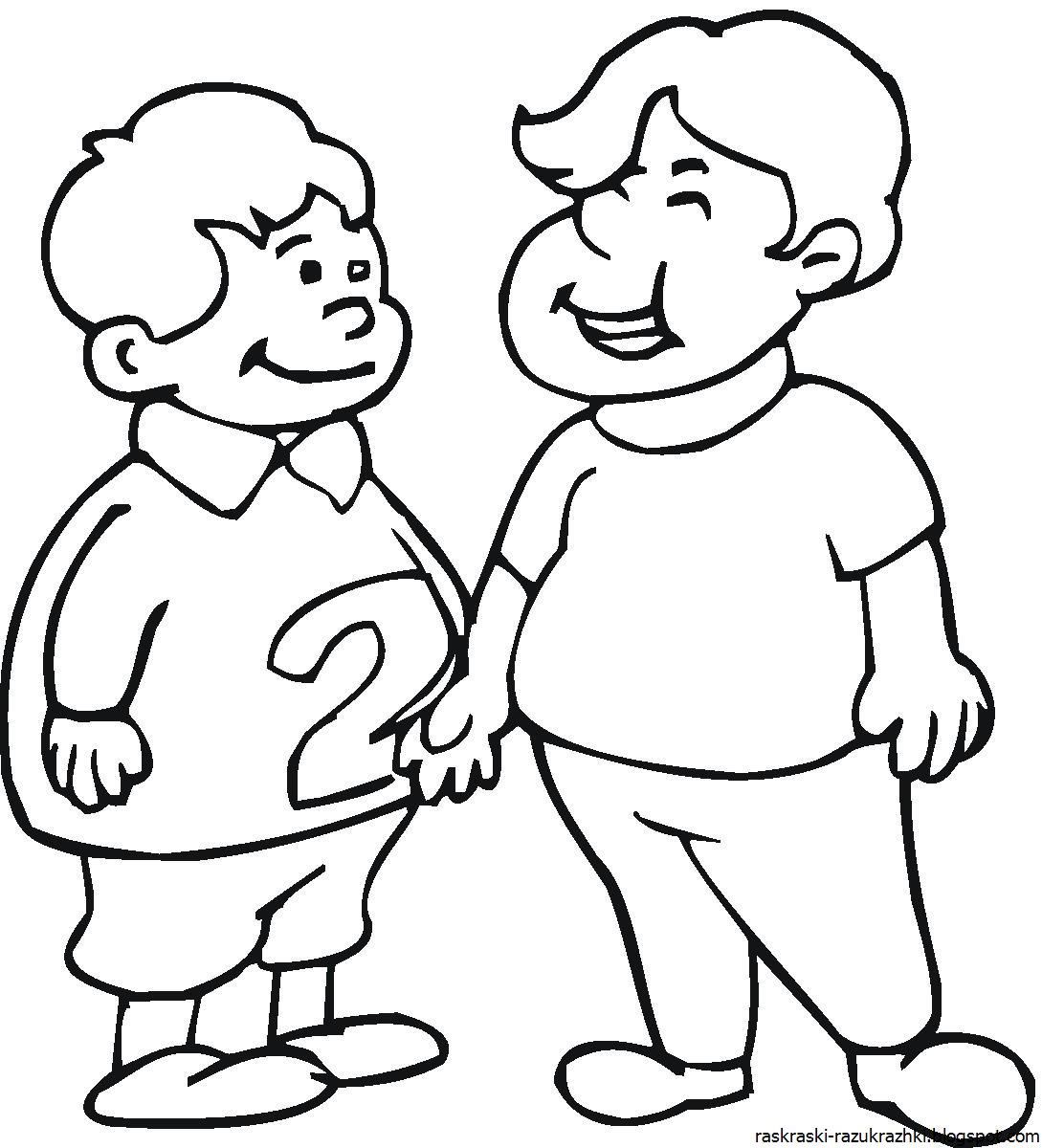 Раскраска девочка на качелях