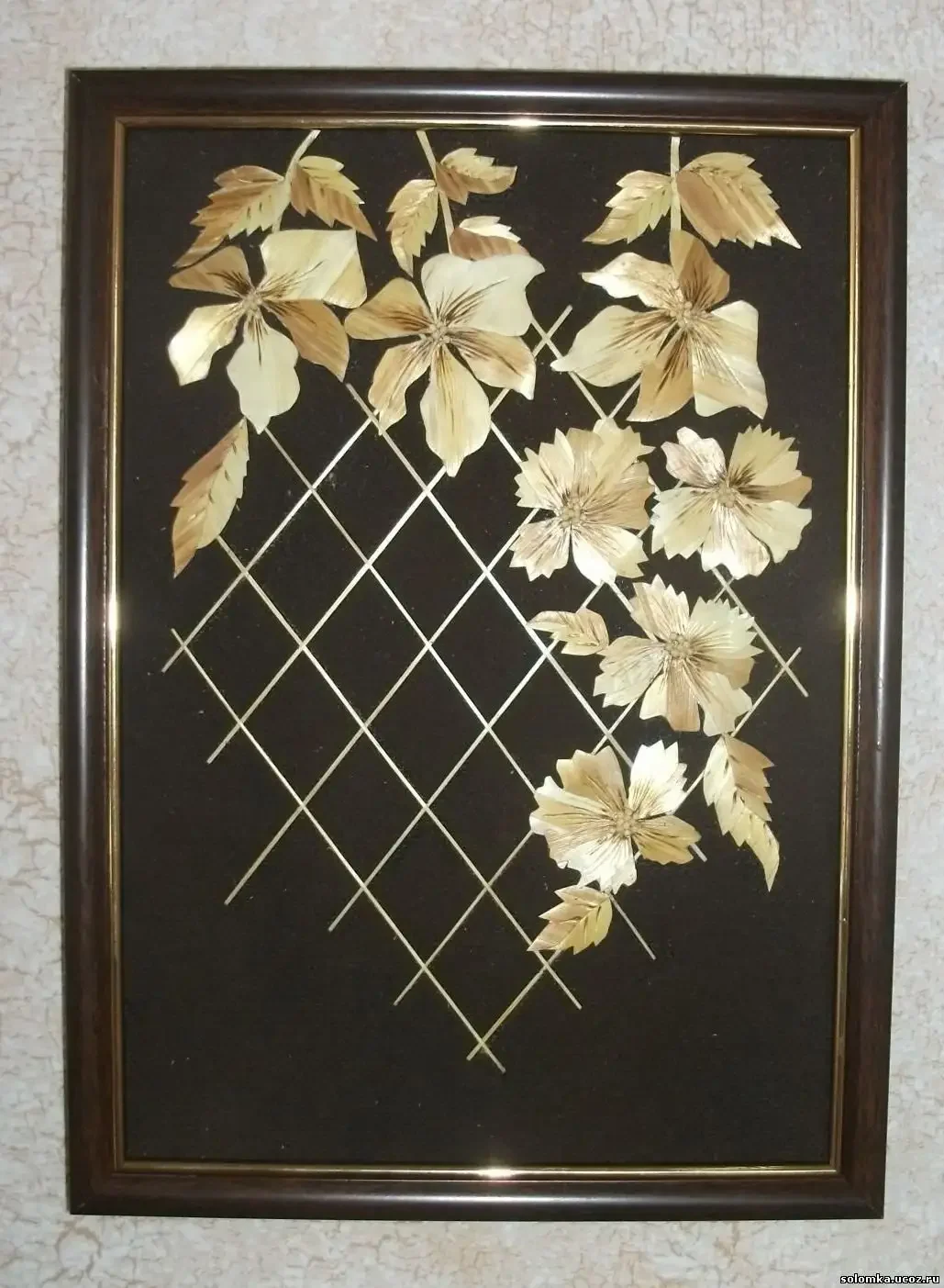 Панно из соломки