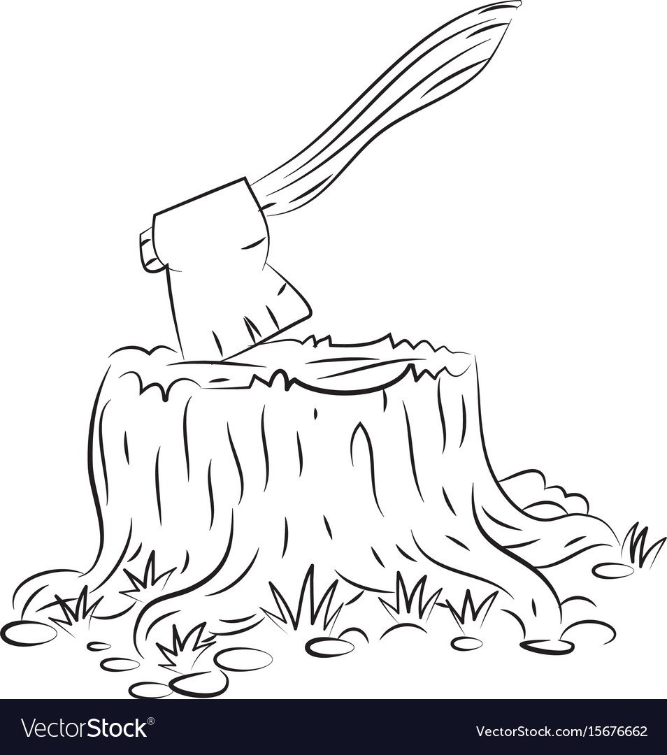 Пень с топором