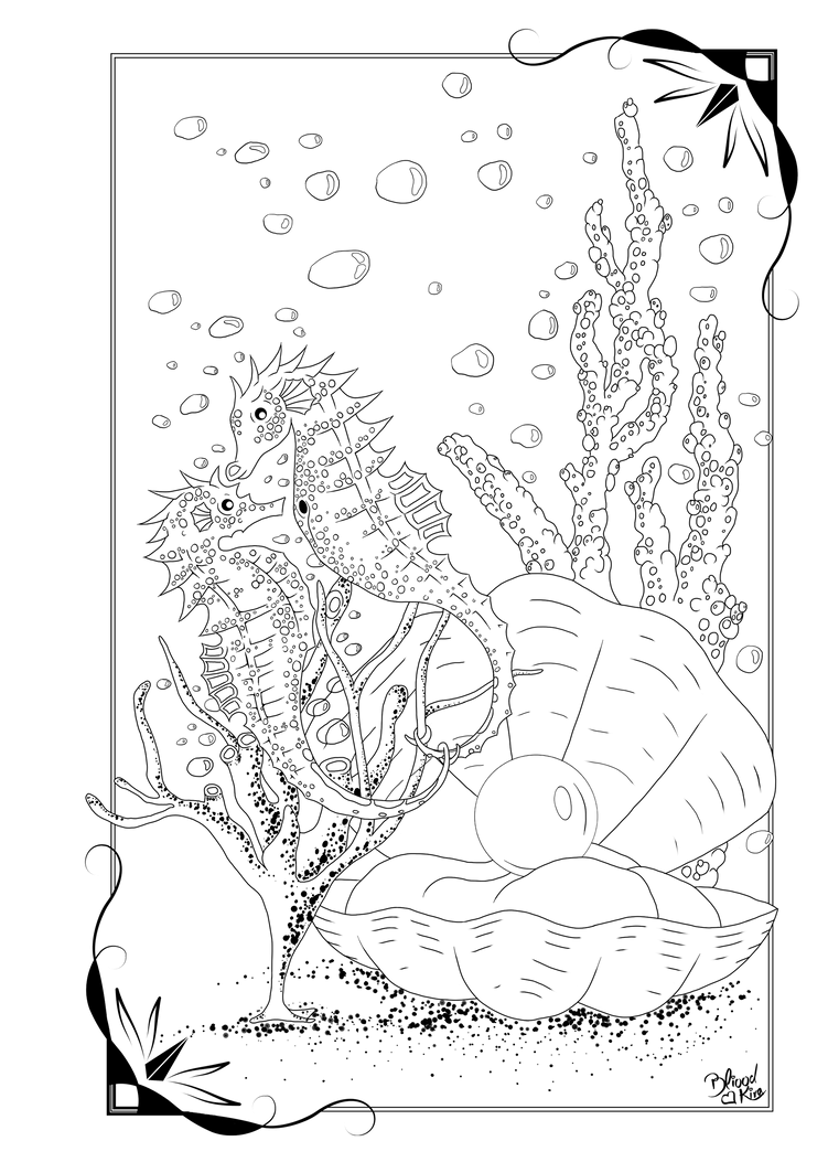Раскраска антистресс море