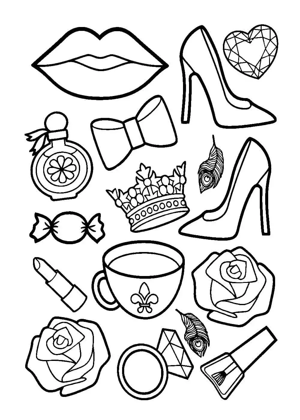 Раскраска украшения