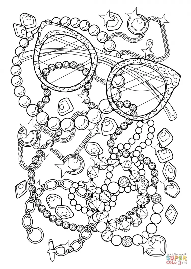 Раскраска украшения