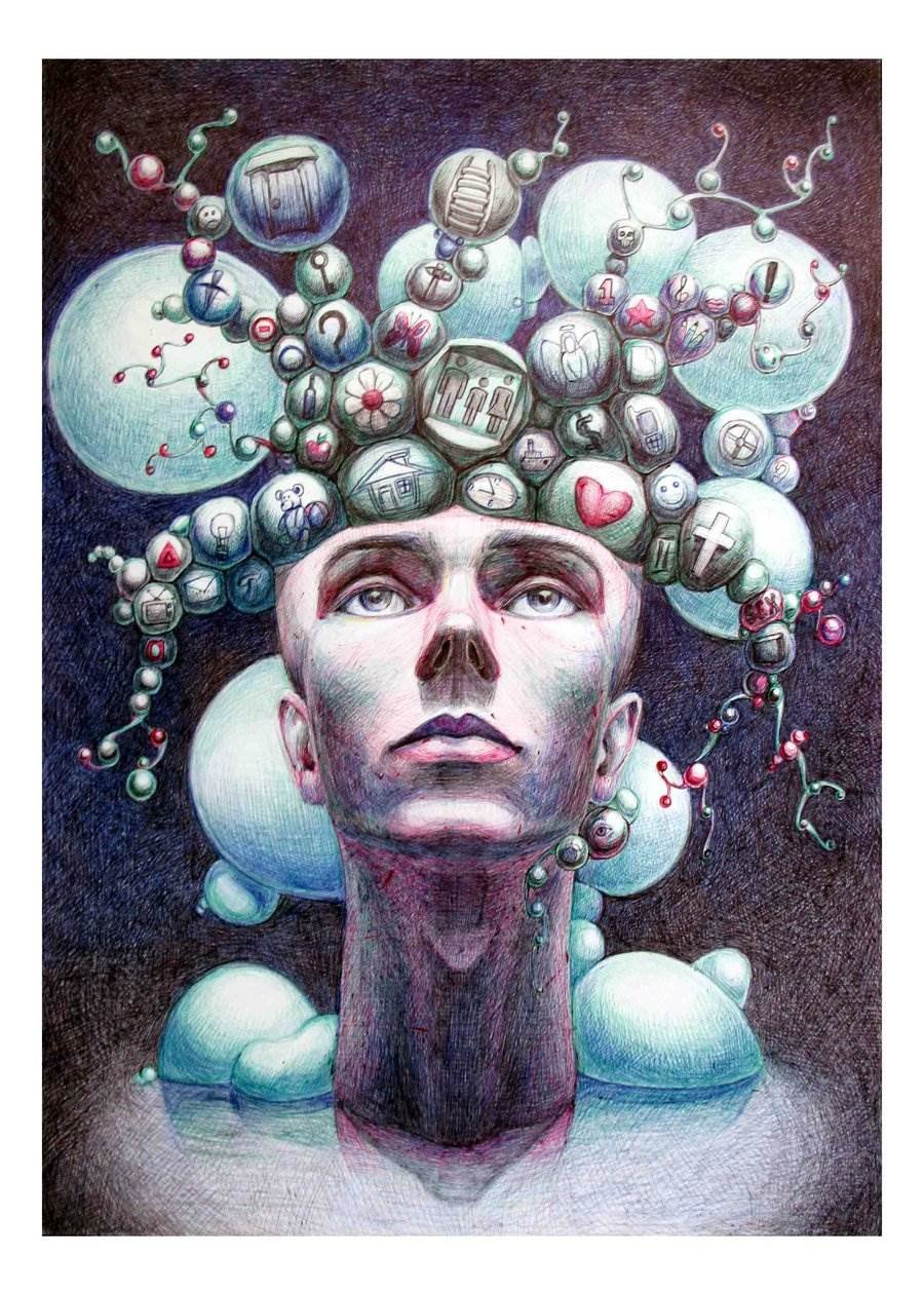 Инди КИД хиппи живопись