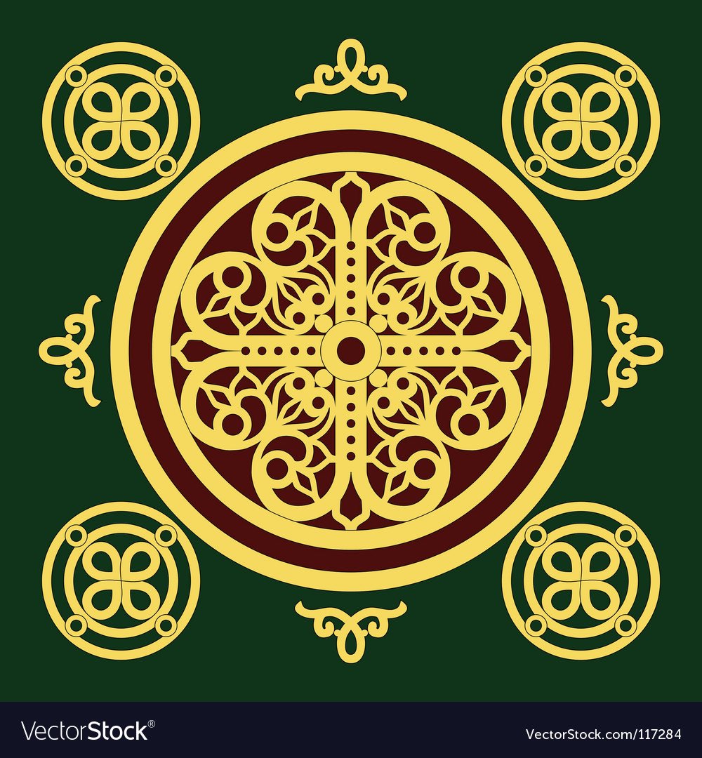 Православный орнамент в круге