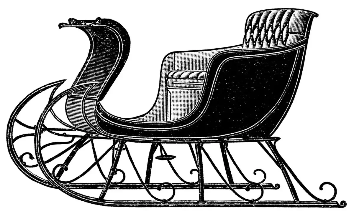 Шикарные старинные сани