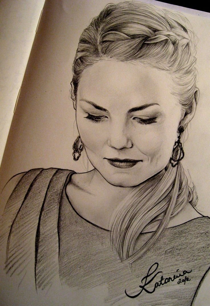 Дженнифер Моррисон рисунок