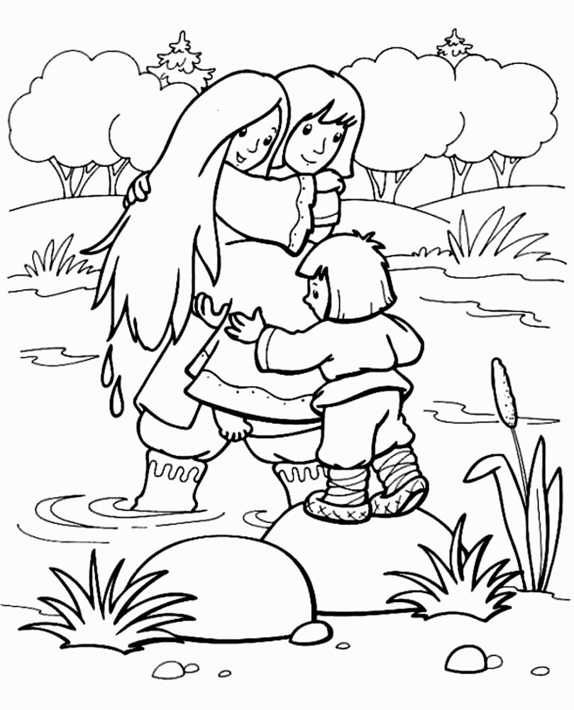 Сестрица Аленушка и братец Иванушка раскраска