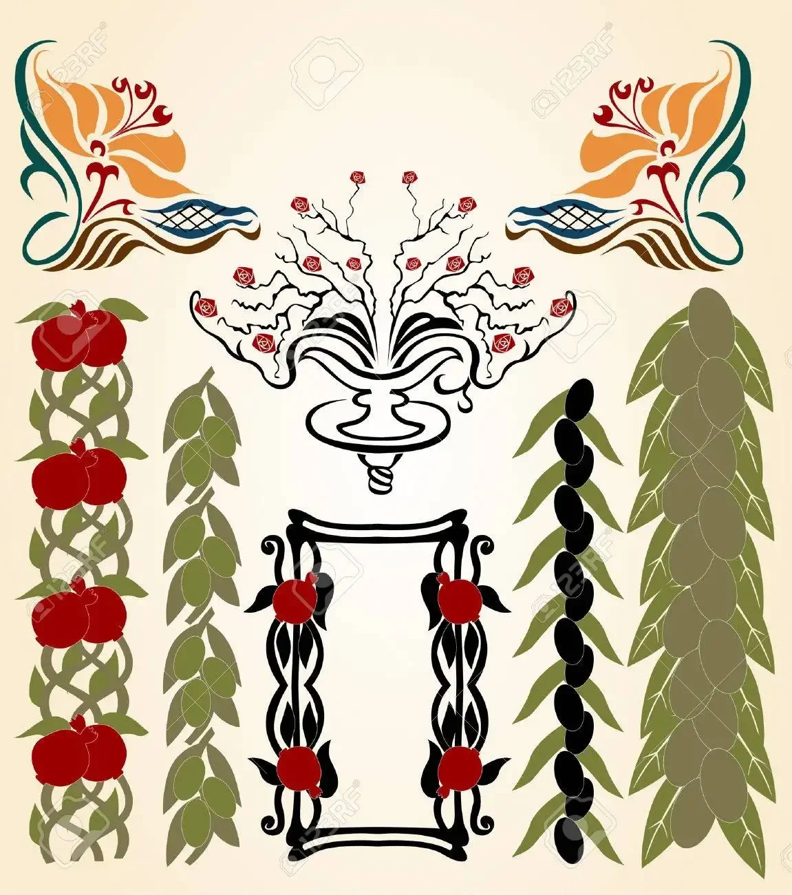 Combinaisons ornementales. Альбом орнаментов в стиле арт нуво