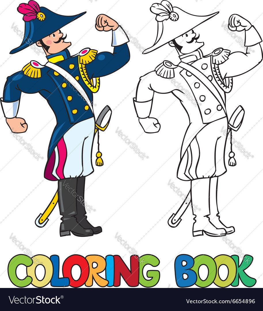 Солдат раскраска