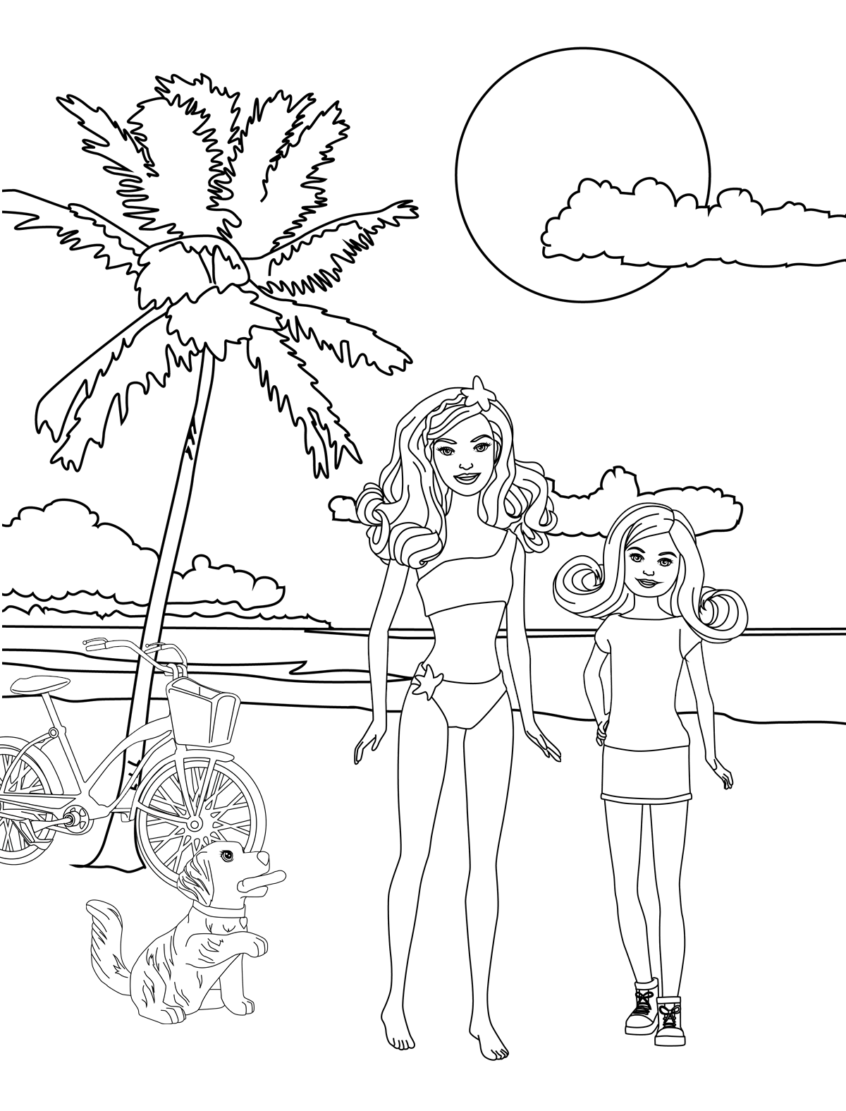 Раскраска. Лето