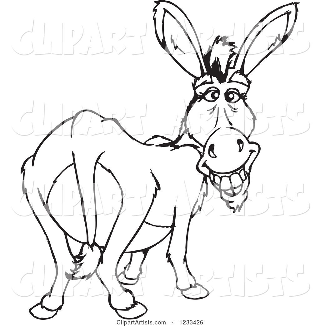 Веселые ослы иллюстрации