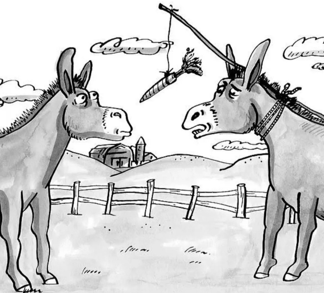 Рисунок лошадь и осел