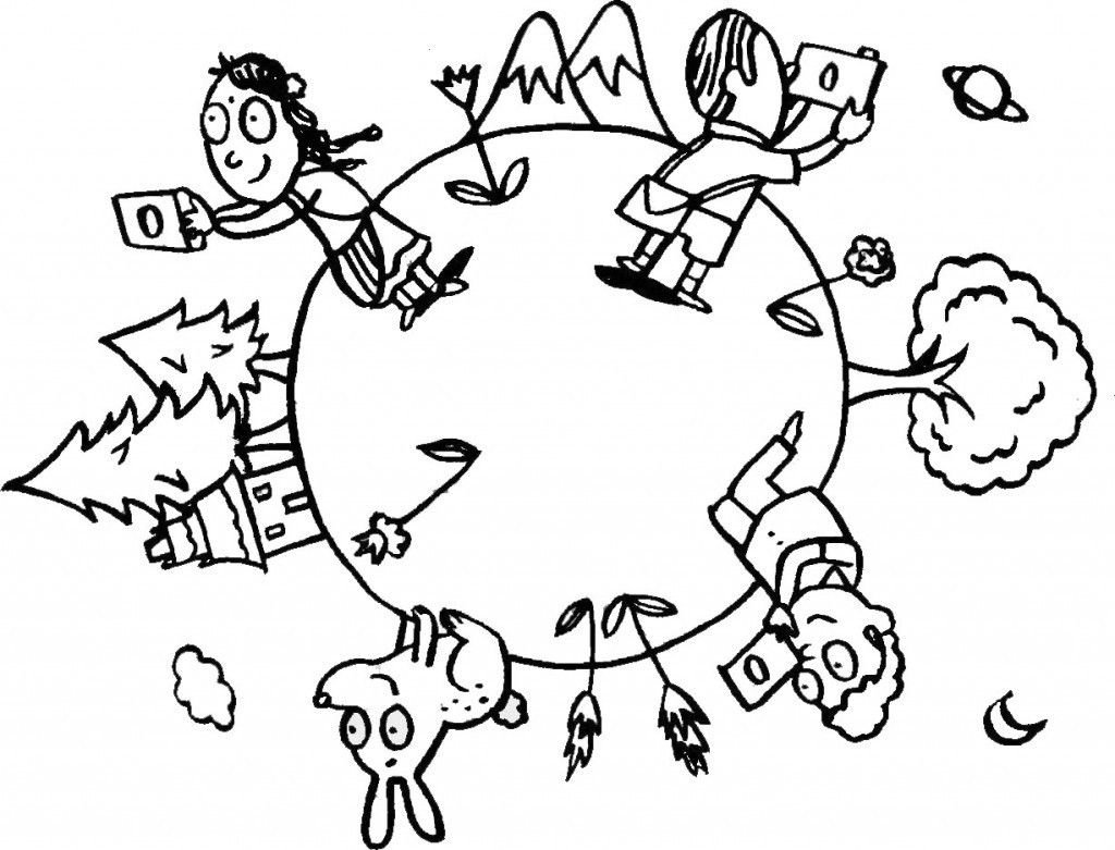 Раскраска Дружба народов для детей