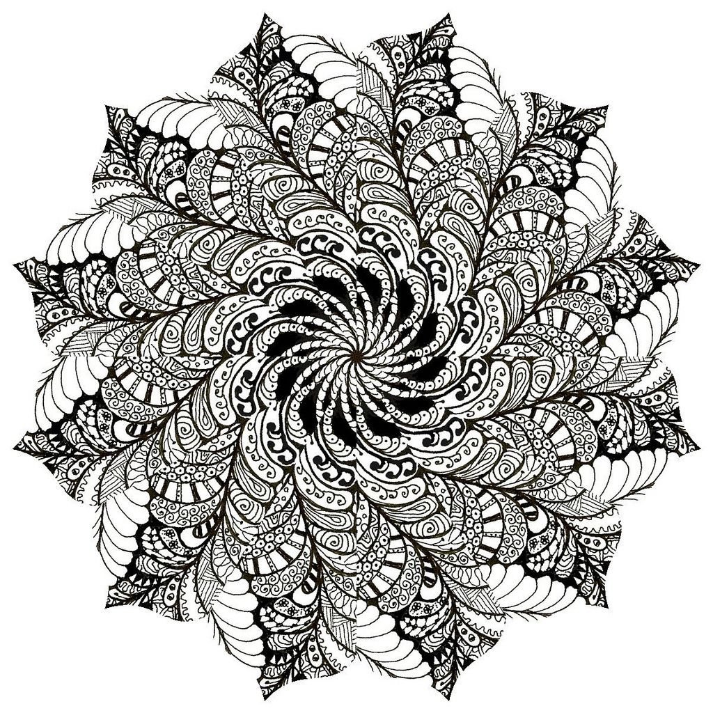 Ирис Зентангл