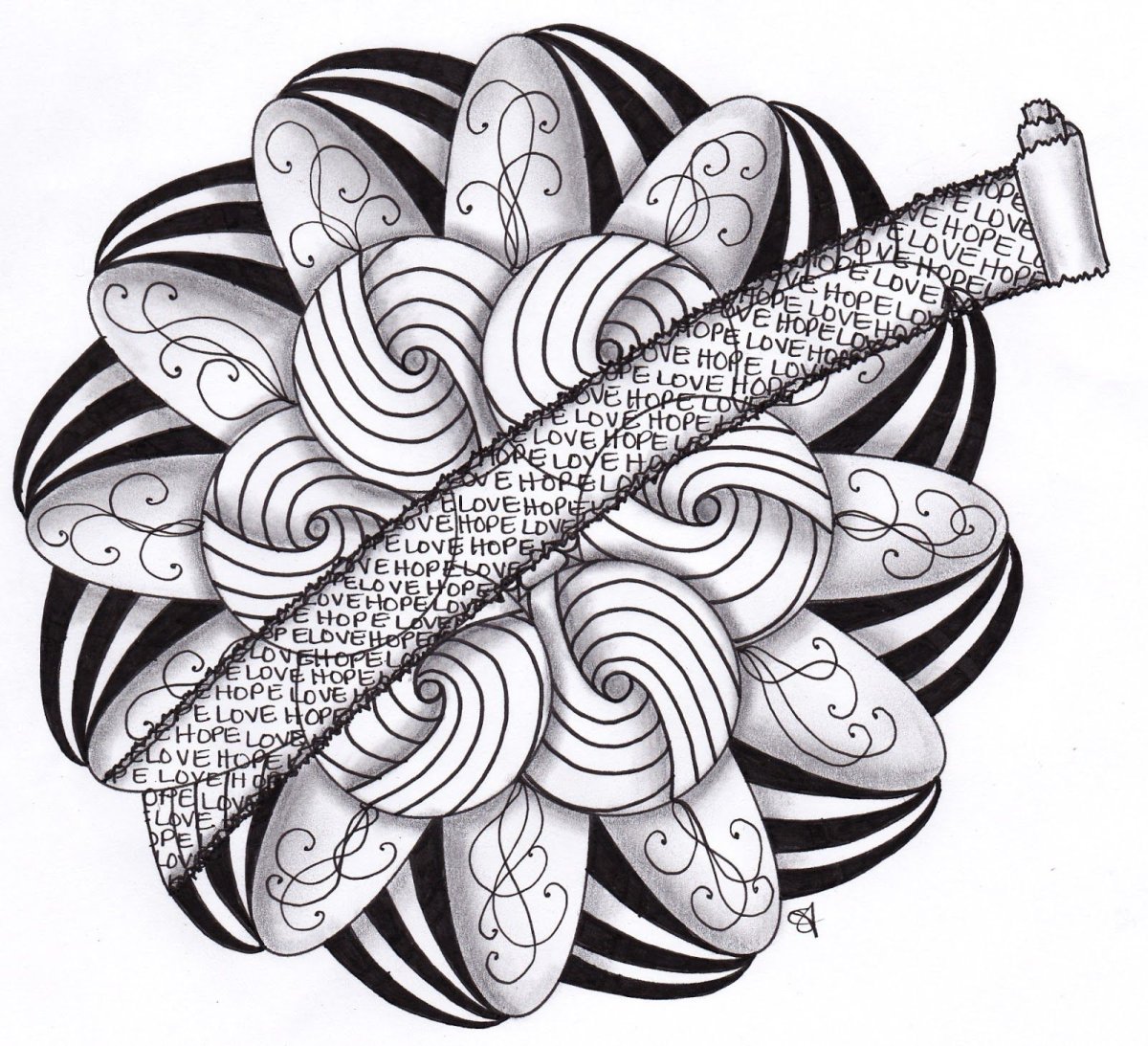 Цифры с орнаментом