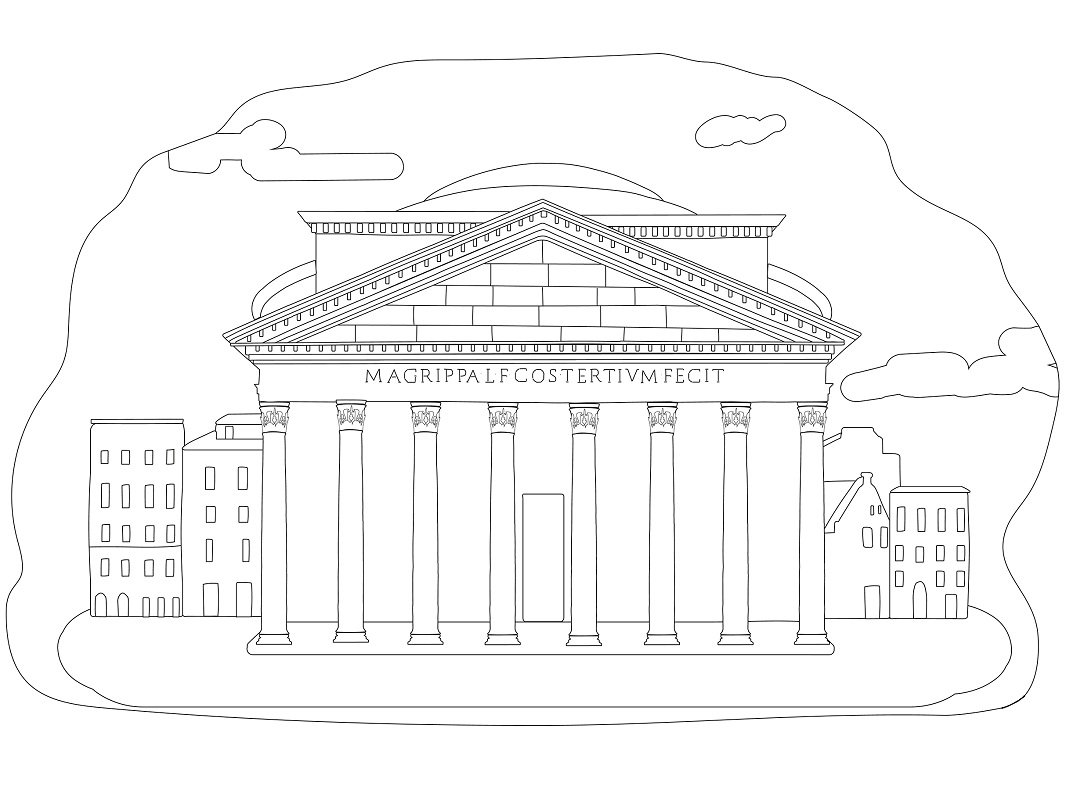 Букингемский дворец рисунок чб