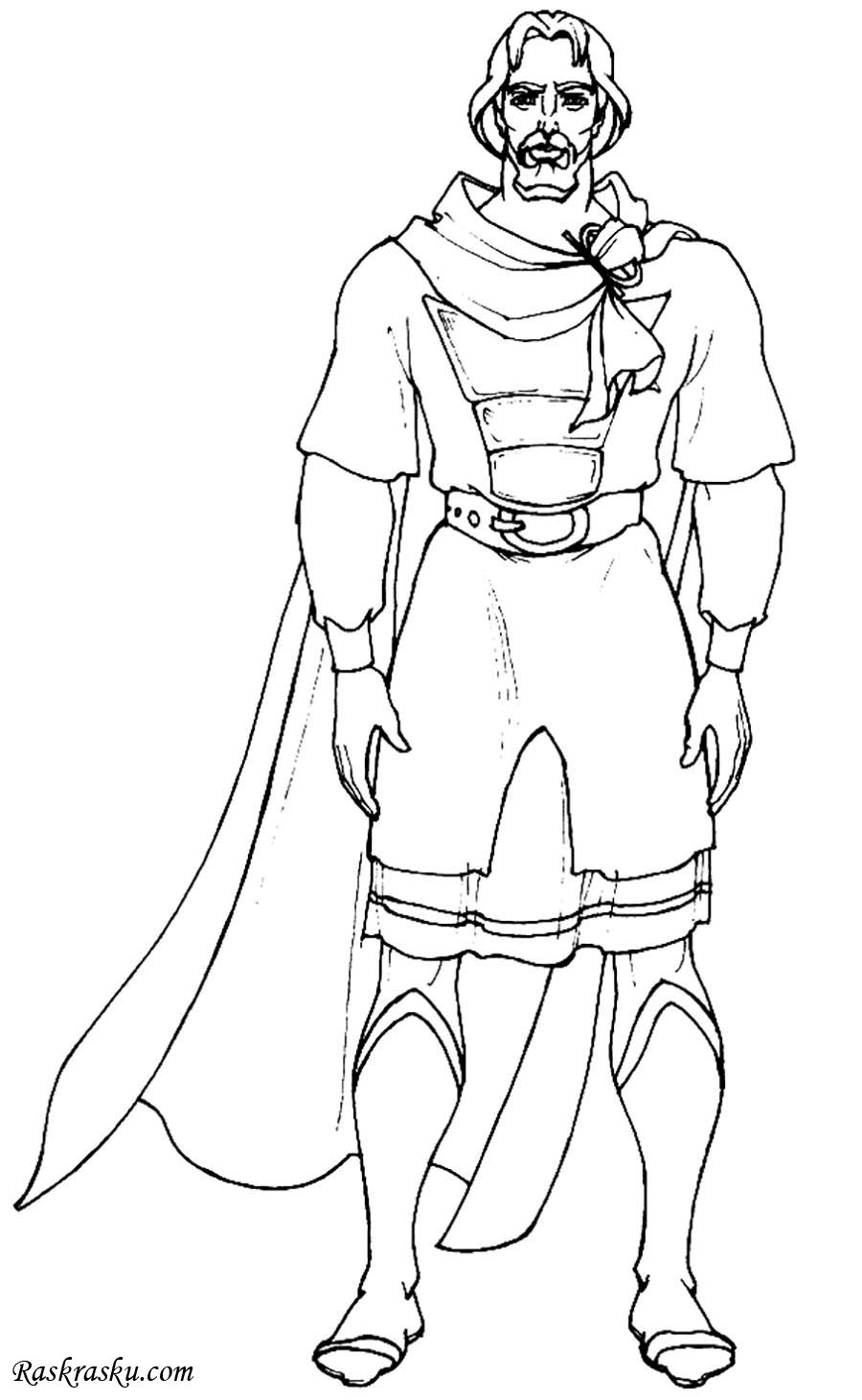 Разукрашка князь Владимир