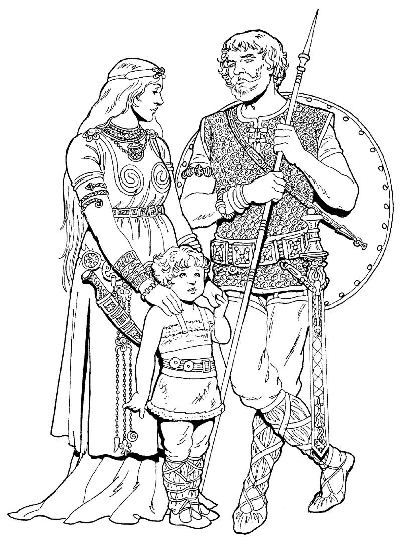 Разукрашка князь Владимир