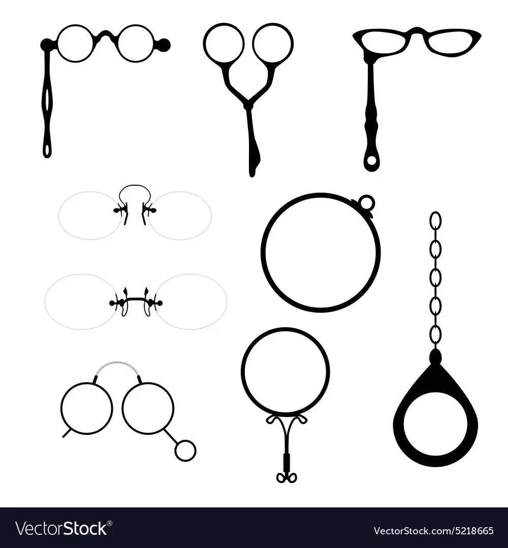 Пенсне без фона