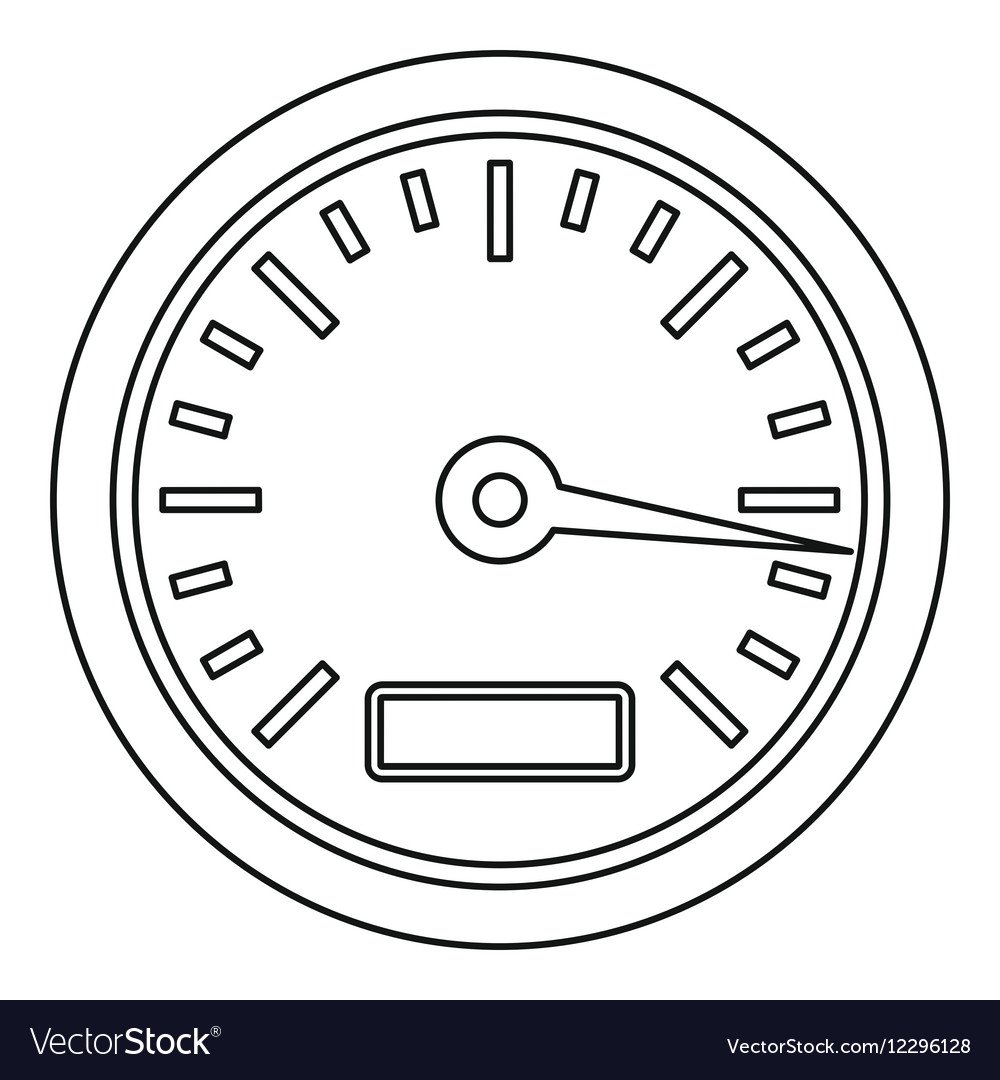 Векторный рисунок спидометра