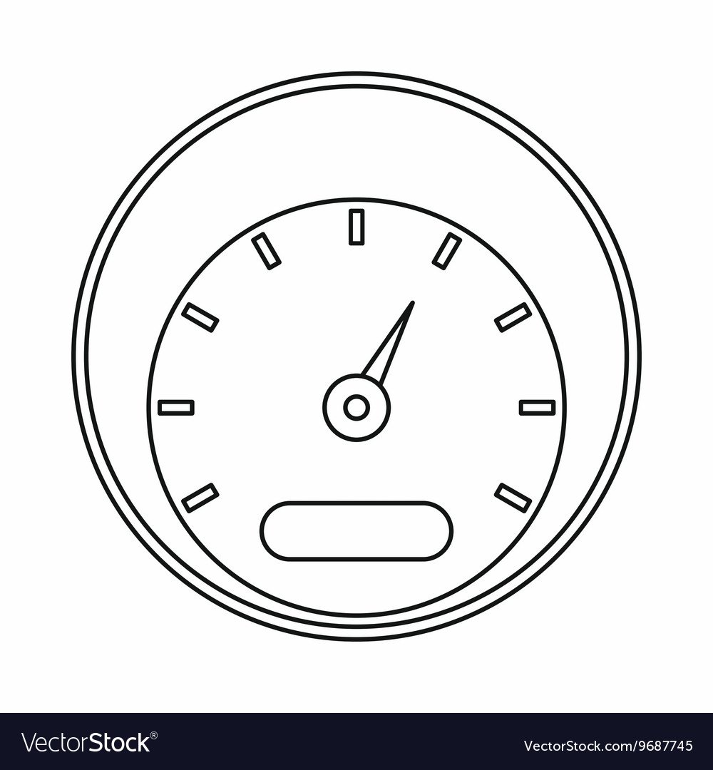 Срисовать спидометр