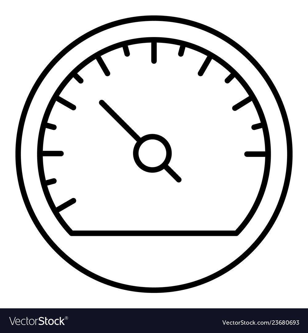 Спидометр черно белый