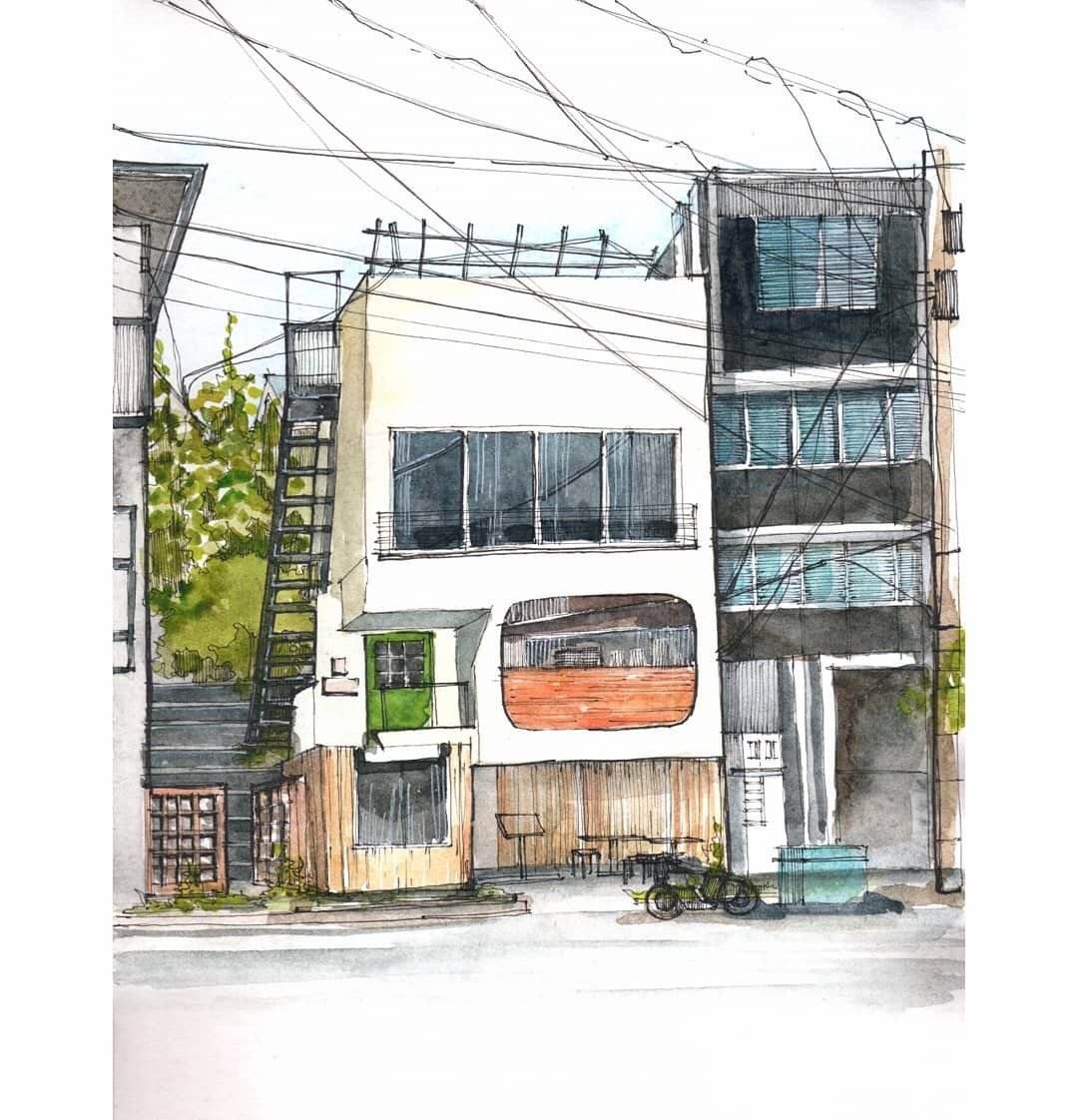 Рисование улицы в перспективе