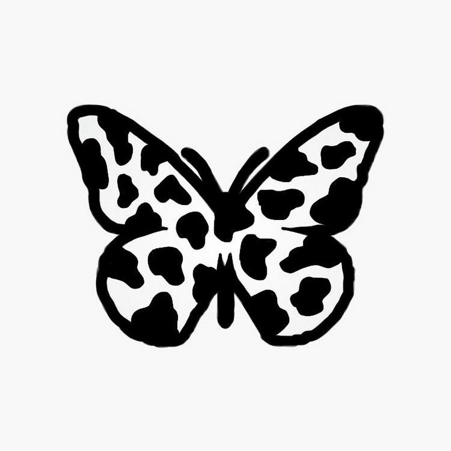 Бабочка с принтом коровы