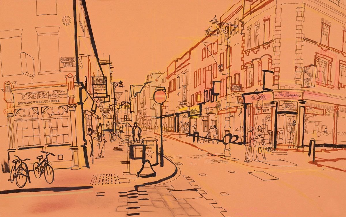 Рисунки карандашом рикши