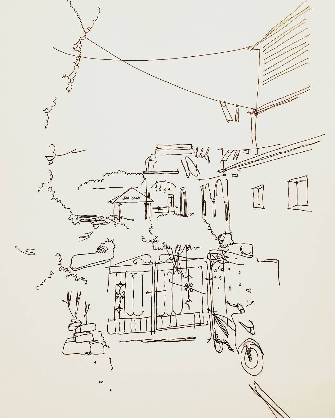 Улицы Парижа вектор