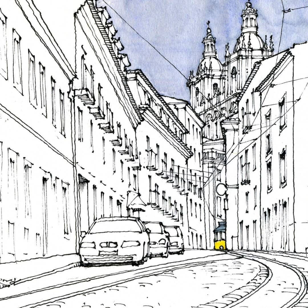 Таллин карандашом