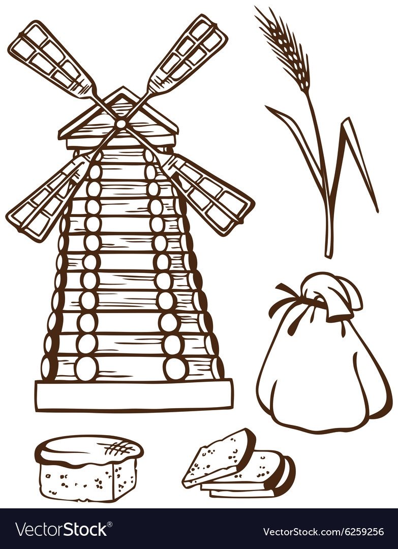 В деревне. Раскраска