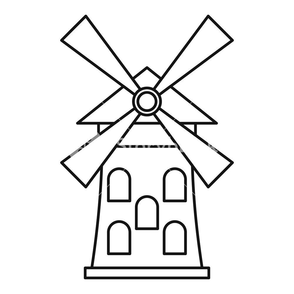 Мельница набросок