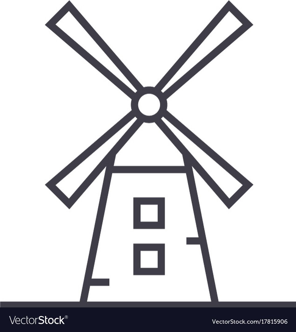 Мельница карандашом