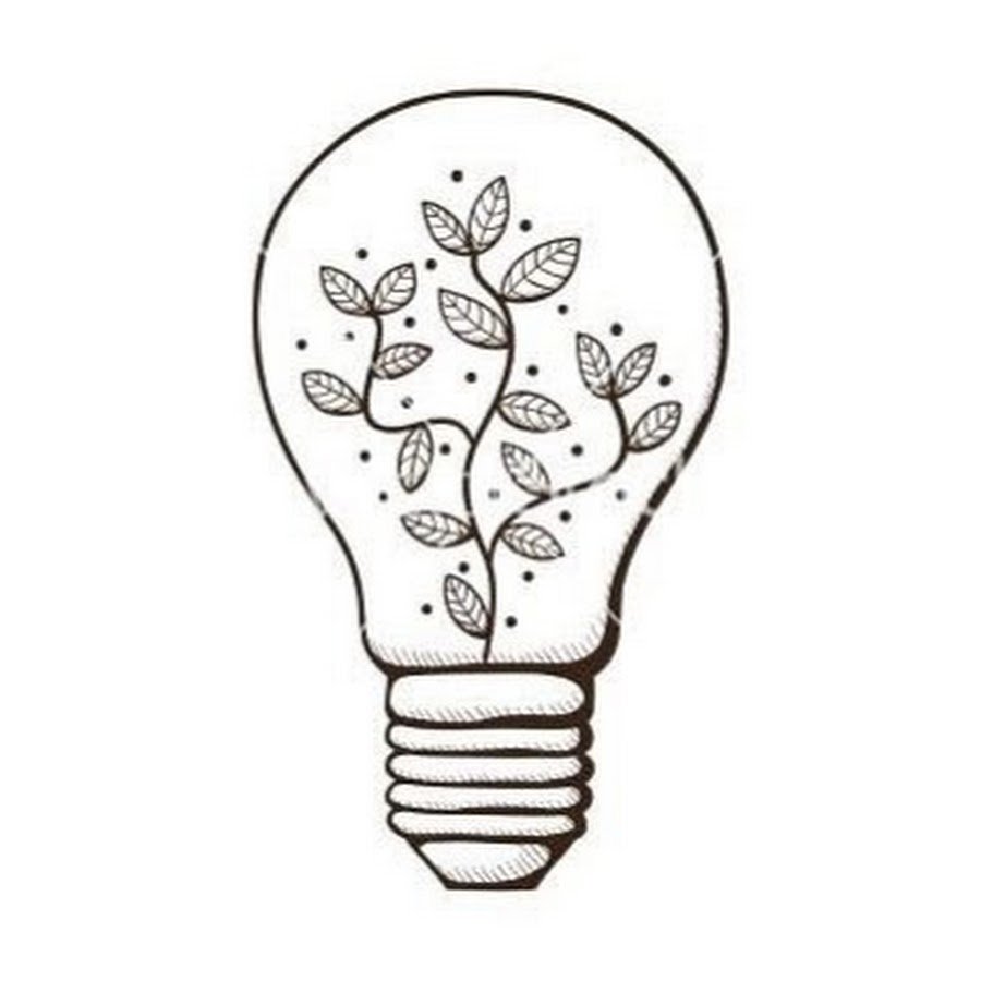 Раскраска эстетики лампочка