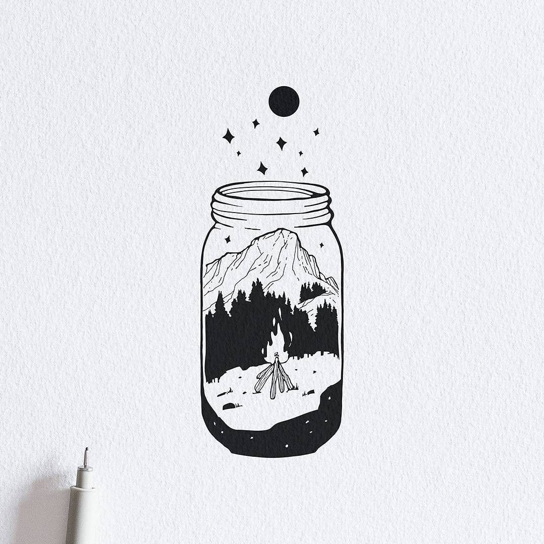 Рисунки чб Минимализм